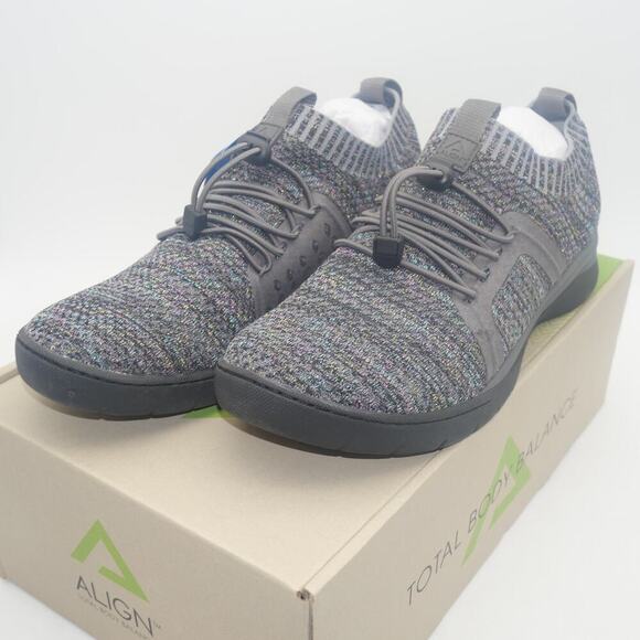 NEW Nurse Mates Align Torri Gray Shimmer Women's Sneakers Shoes Size 9.5 - Picture 2 of 13
